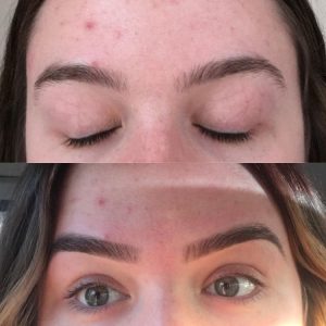 eyebrows shape wax tint before after south west north auckland